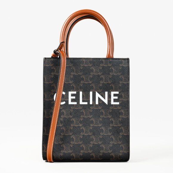 CELINE Vertical Cabas Mini Shoulder Bag - Picture 2 of 10